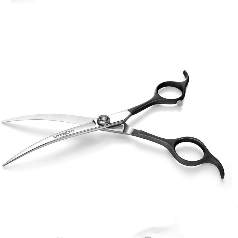 Dog Grooming Scissors, Curved Scissors for Dog Grooming, 7.5 Inch Light ...