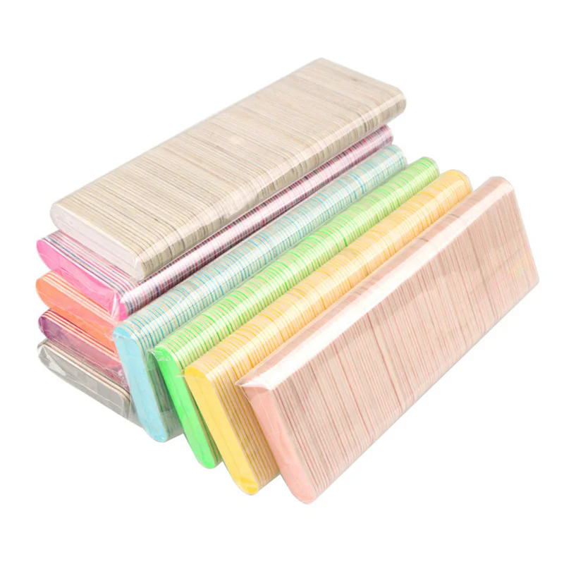 100pcs Grinding Sanding Nail File Double-sided Mini Nail File Nail ...
