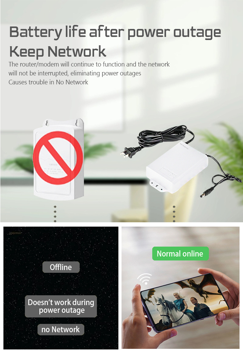 V380 PRO X AVIDUS 7800mAh UPS Power Supply For Wifi Router And Modem ...