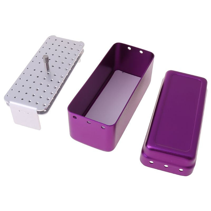 1Pc High Quality 72 Hole Aluminium Autoclave Sterilizer Case Burs ...