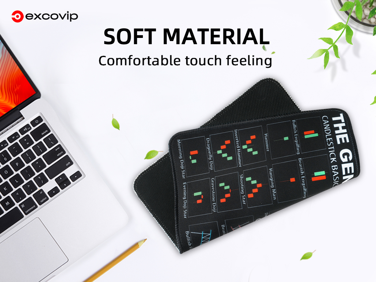 English Stock Market Mouse Pad Small Size Soft Comfortable Seaming ...