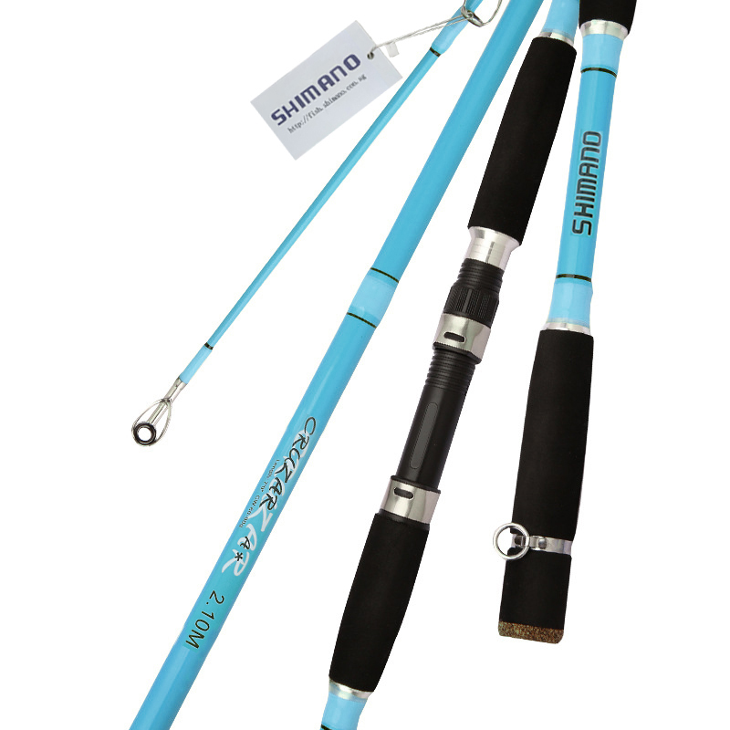 SHIMANO Inserted Fishing Rod Yellow/Blue Spinning Rod 1.8-3M Imported ...