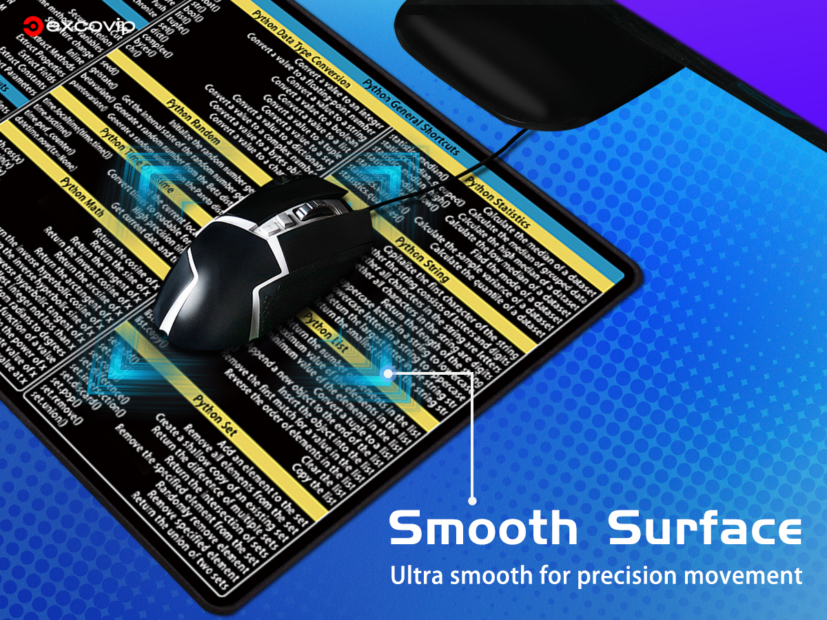 Sw & CAD English Shortcut Keyboard Mouse Pad Large Size Desk Pad Soft ...