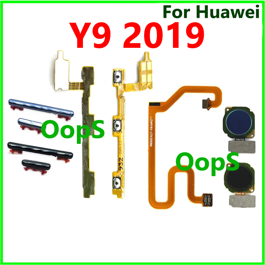 Power on off volume button flex For huawei Y9 2019 Fingerprint key ...