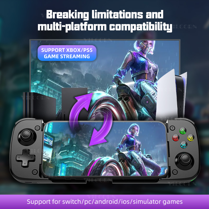 VILCORN D3s BT Game Stretching Controller Wireless Gamestick with 3D ...