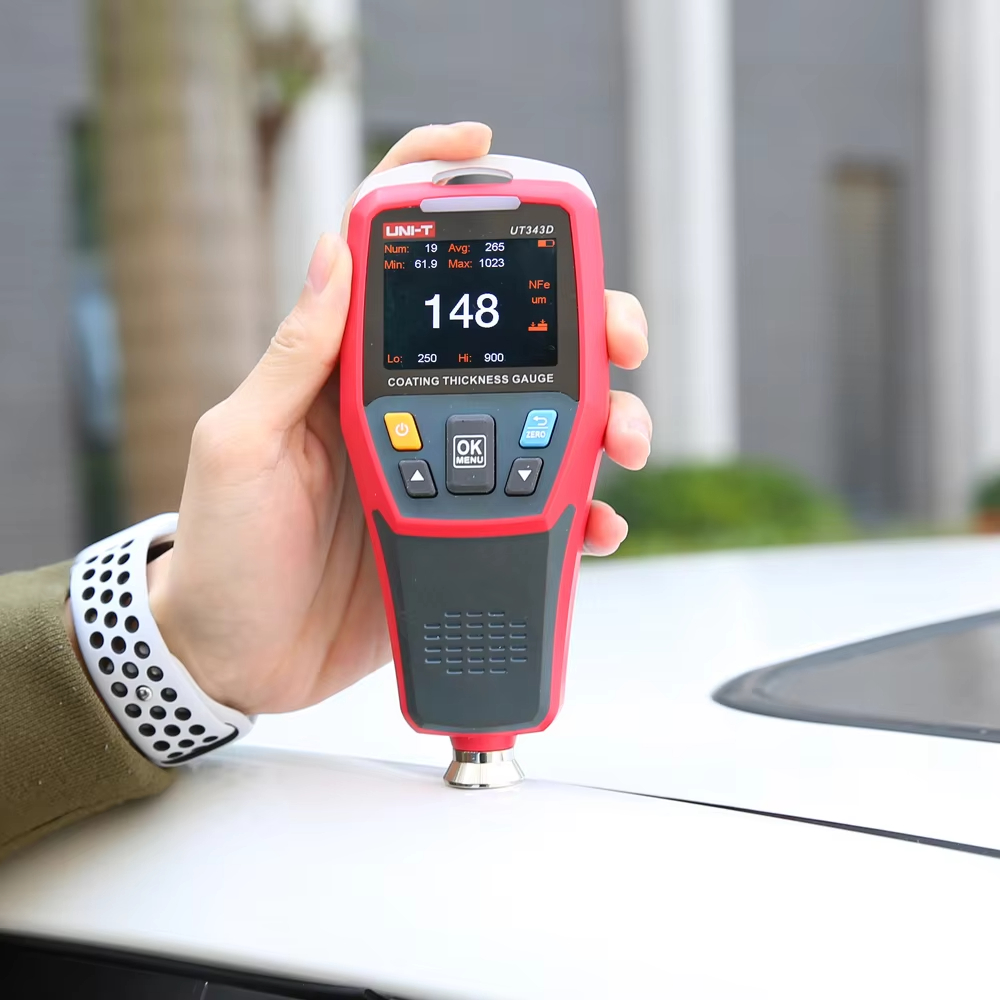 UNI-T UT343D Thickness Gauge Digital Coating Gauge Meter Cars Paint ...