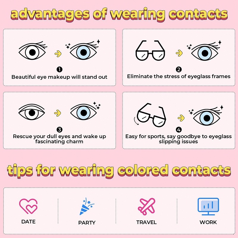 Mill Creek 14.5MM Large Diameter Contact Lenses Ballet Series Pink ...