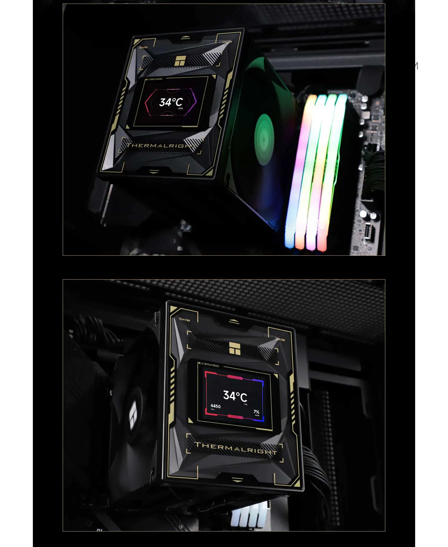 Ventilateur CPU TR Burst Assassin 120 Vision – Écran LCD IPS 2.4", Double Ventilateur, Pour LGA1851/AM5
