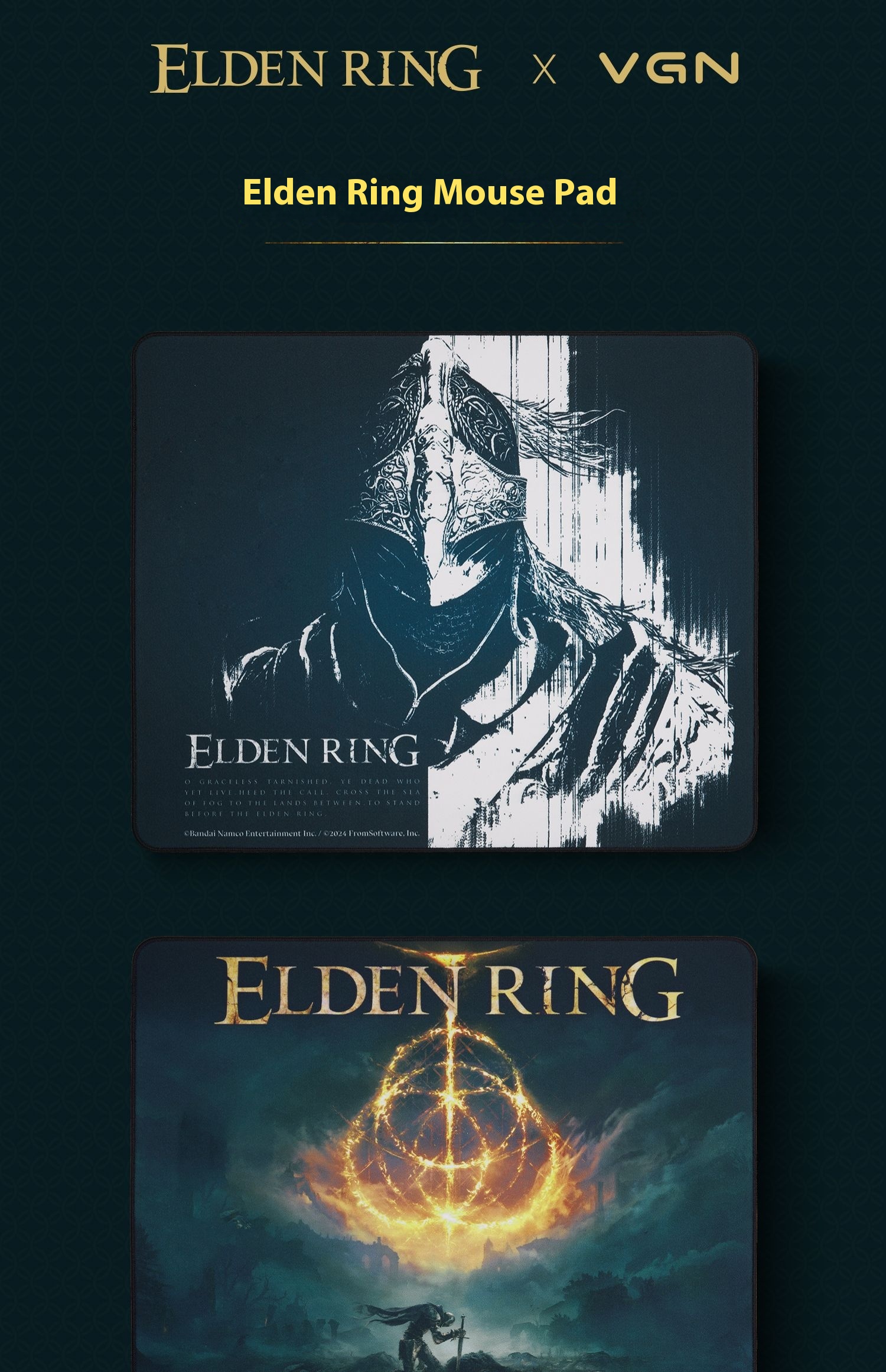 VGN Elden Ring Co branded Edge Wrapped Mouse Pad | Shopee Philippines