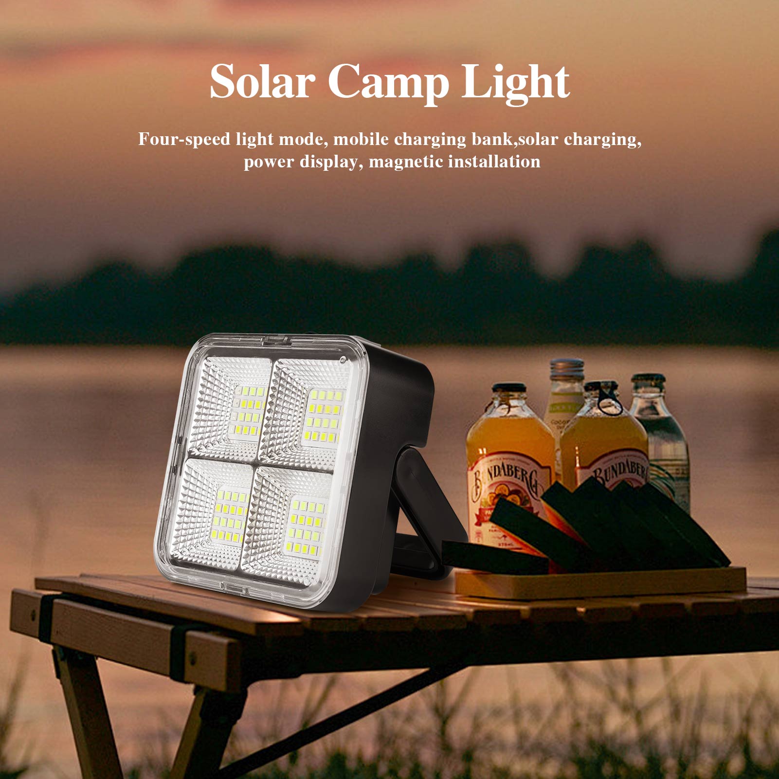 SUPERFIRE FS38 16W Solar Camping Lights Outdoor with Hook IP54 ...