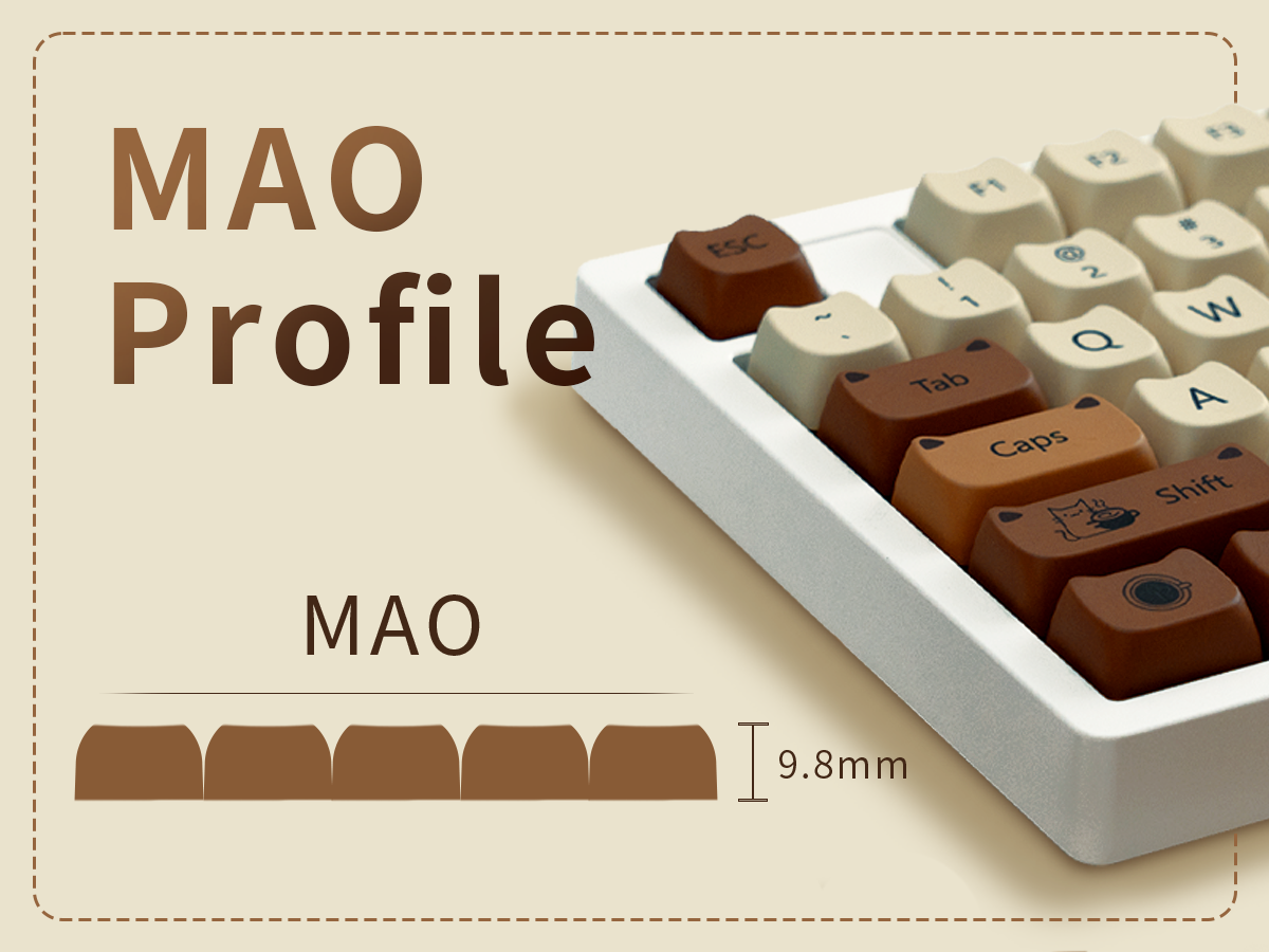 XVX Coffee Cat 141-Key MAO Profile Dye-Sub PBT Keycap | Shopee Philippines