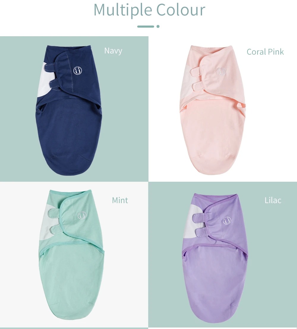 Insular 2-Pack Muslin Swaddle Blankets - 47x47 Inch, Bamboo Cotton, Soft Receiving Blankets For Babies (Blue & Safari) - View #11