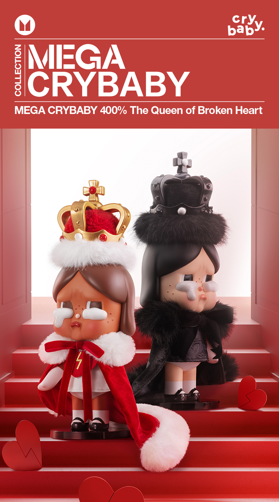 その他 MEGACRYBABY400%The Queen of Broken Heart Authentic Crybaby Mega Crybaby 400% The Queen of Broken