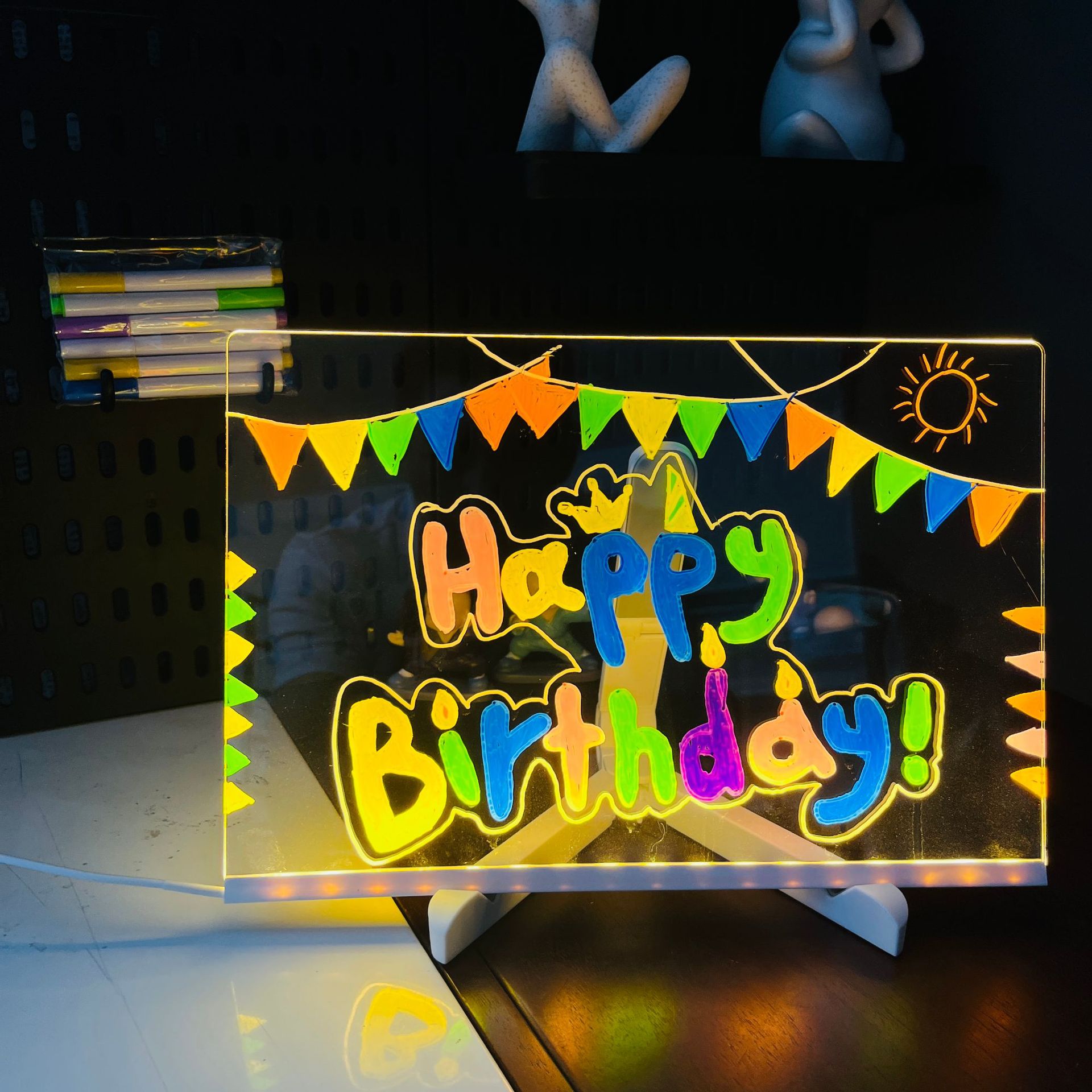 Glowing Dry Erase