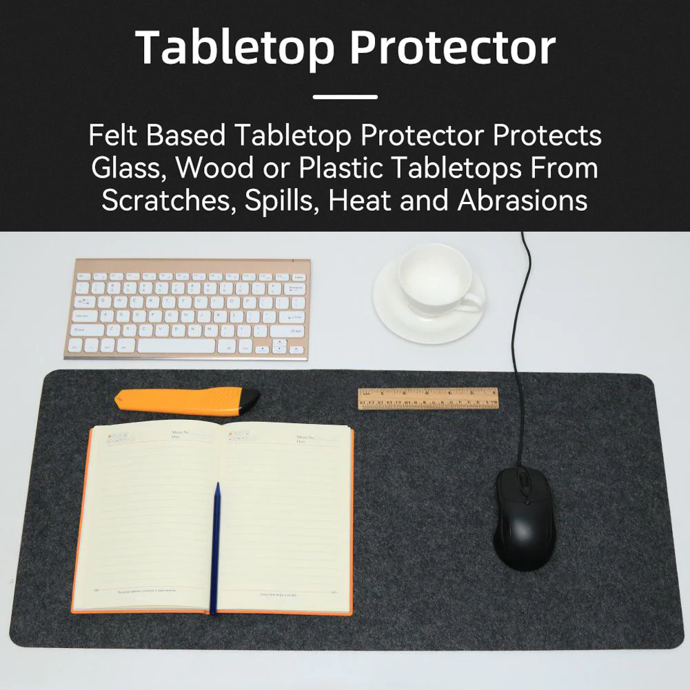 Non Slip Oversized Felt Mouse Pad Non Slip Felt Desk Mat - United Kingdom
