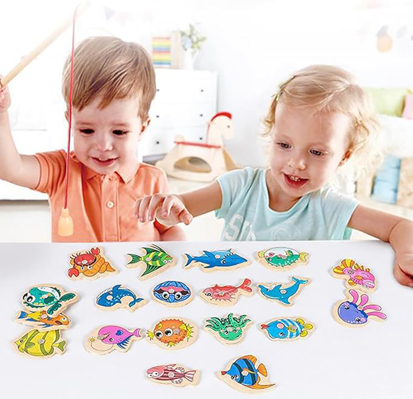 Magnetic Fishing Toys for Children 1-3 Years Old, Educational Toys for ...