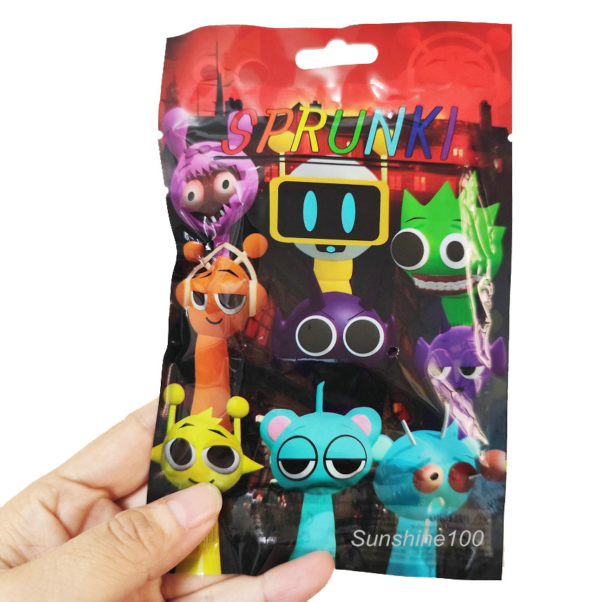 1Pack Random Sprunki Figure Card Toy Model Doll Incredibox Action ...