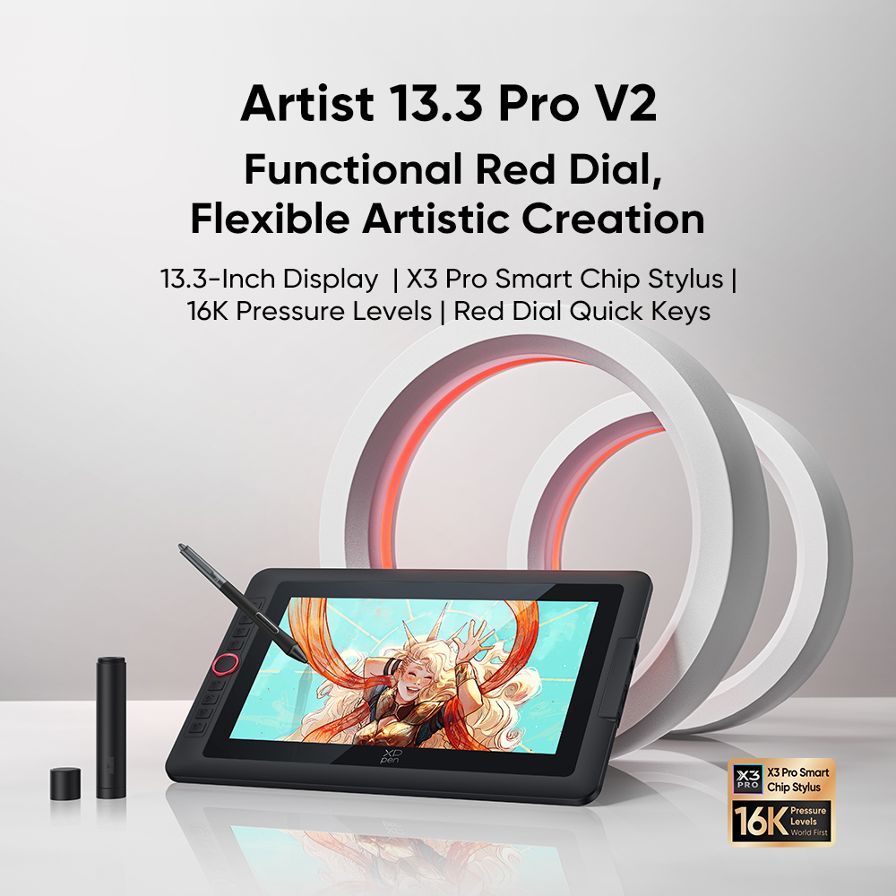 XPPen Artist 13.3 Pro V2 Drawing Display 13.3