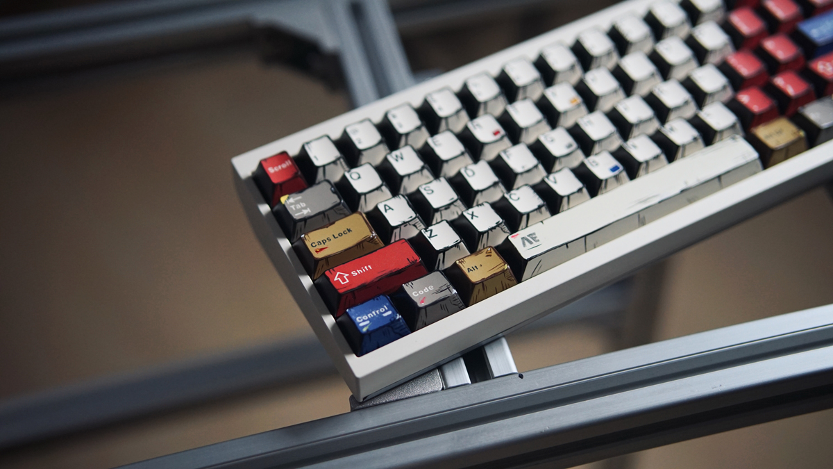 Comic style Mixed light Keycaps PBT cherry Profile for MX Switches ...