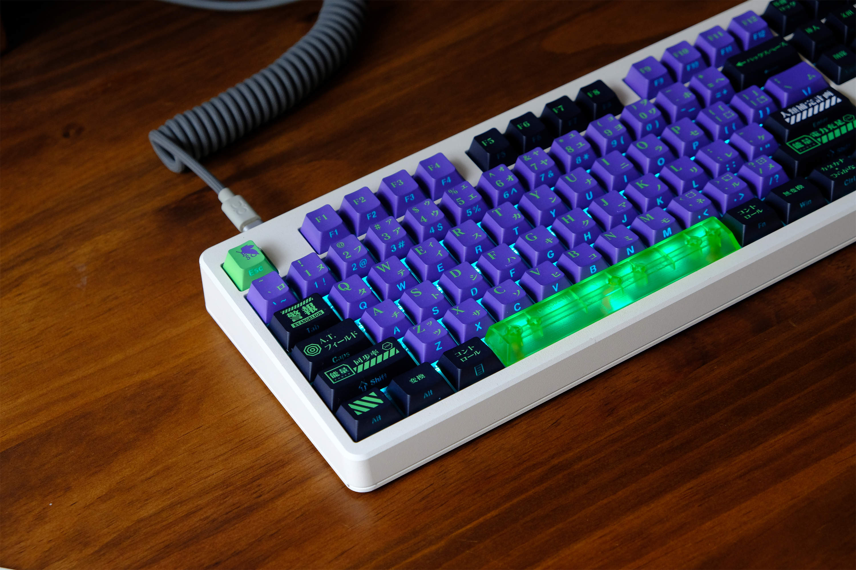 EVA Unit-01 Side light Keycap 137 Keys PBT Material Cherry Profile DYE ...