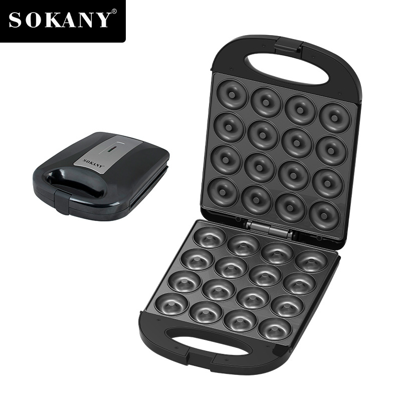 Lnrueg 12-Hole Mini Donut Maker - 1400W Electric Dessert Pancake Pan For Kids & Breakfast - View #3