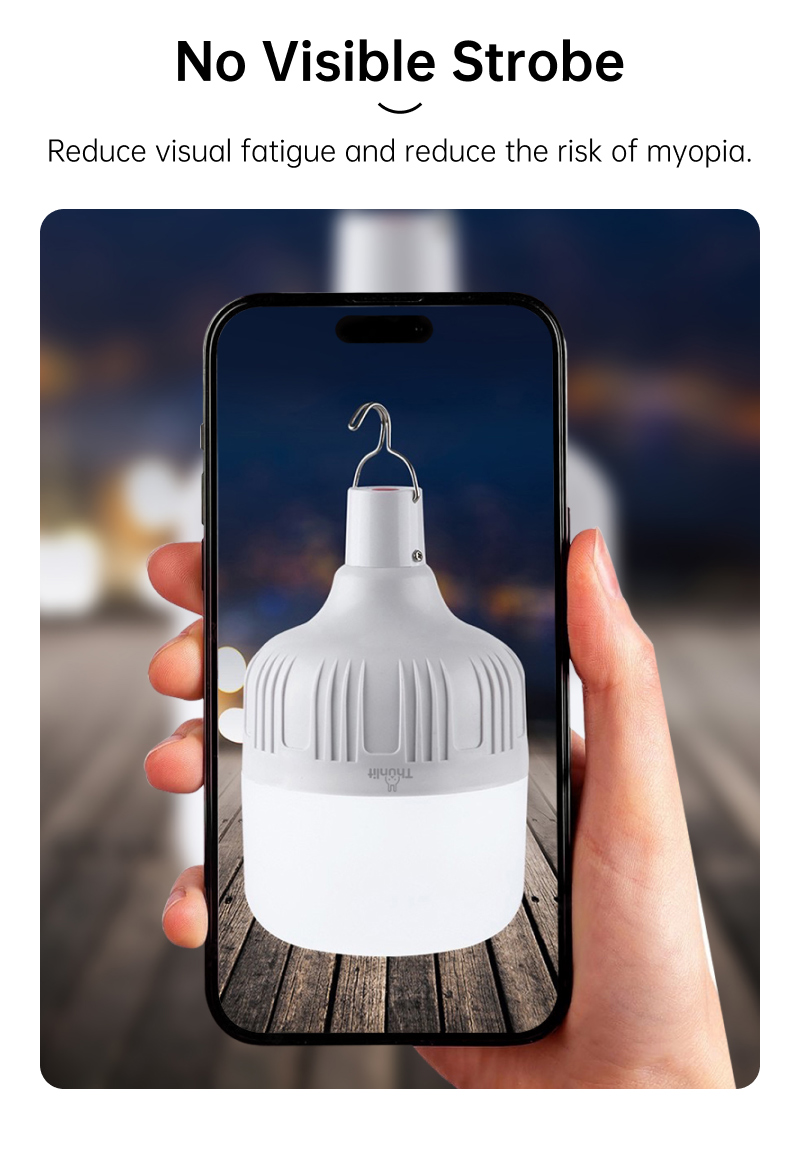Thunlit Outdoor Light Bulb 20W USB Rechargeable 1200mAh Portable LED ...