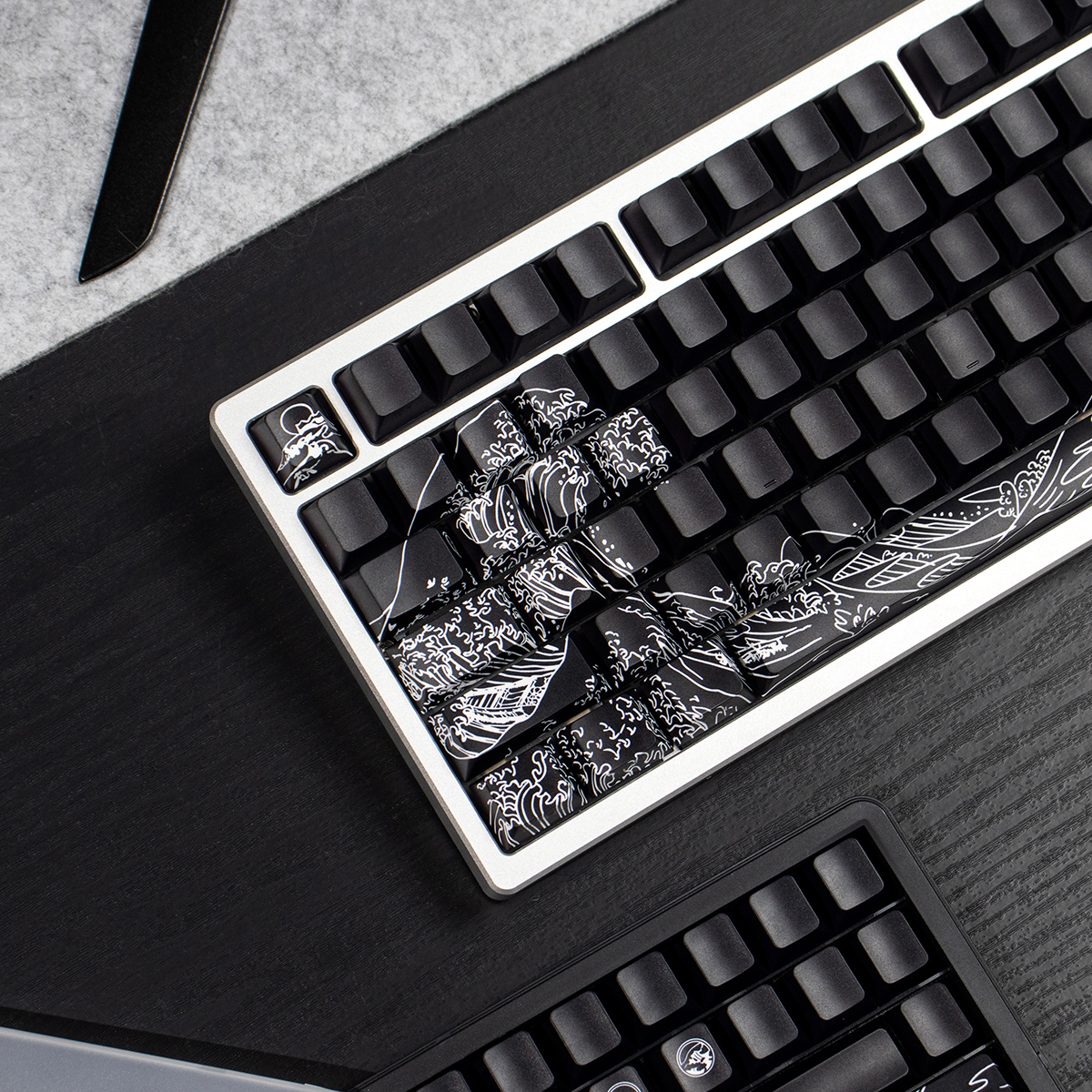 Ukiyo-E Japanese Style Keycaps PBT double Shot Cherry profile Side ...