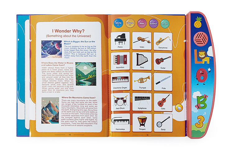 iBliver Children Electronic Book, Smart Toy Electronic Book for Kids ...