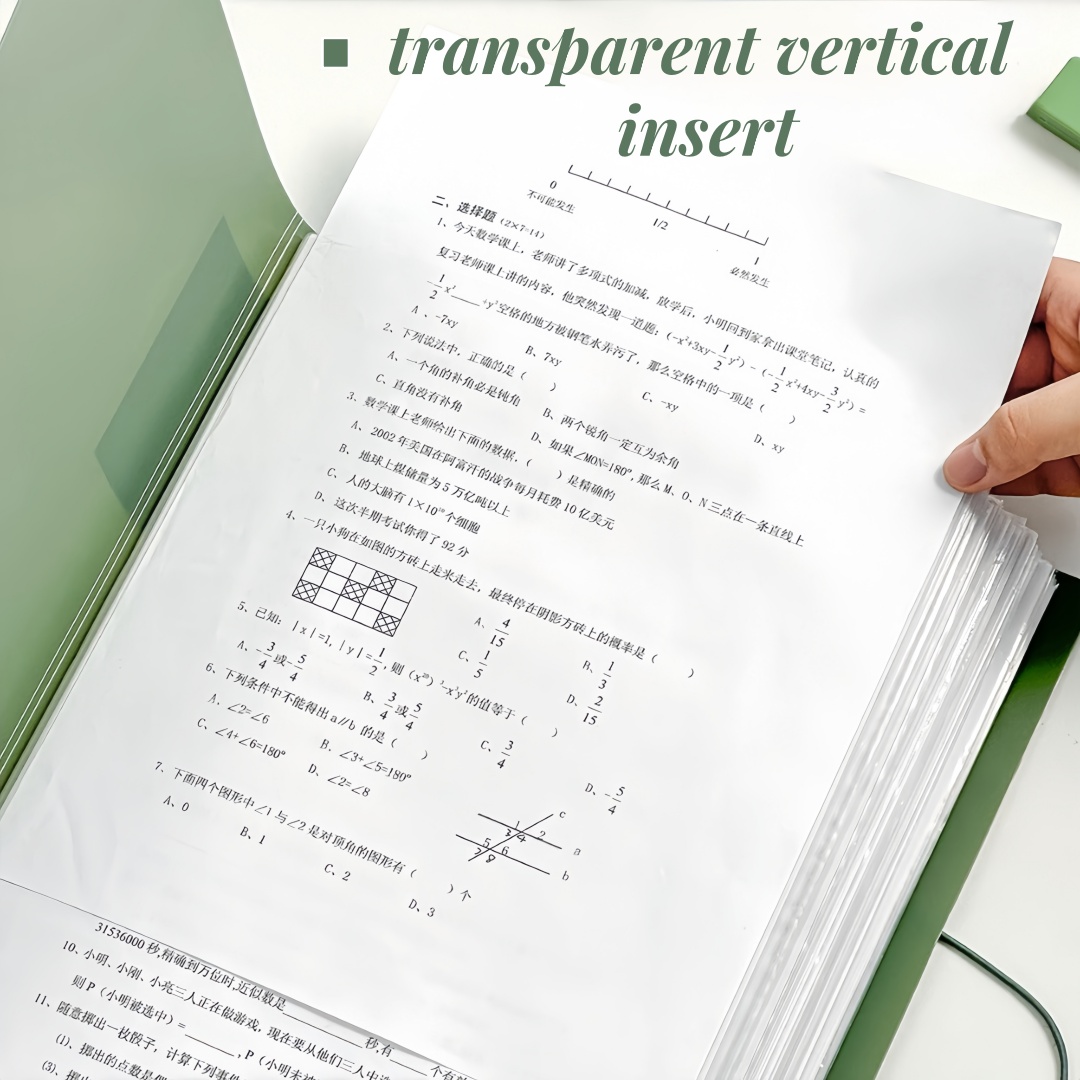 Clear Book Long 30/60/80/100 Pages Clear Folder Presentation Book ...