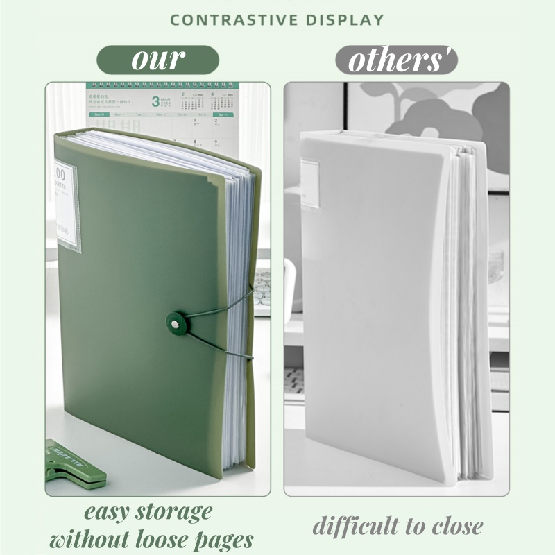 Clear Book Long 30/60/80/100 Pages Clear Folder Presentation Book ...