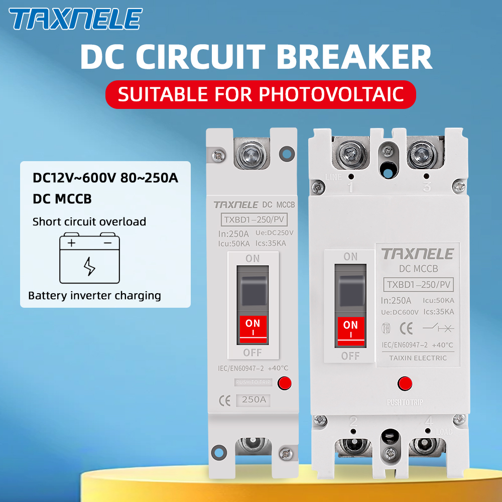Solar Molded Case DC Circuit Breaker MCCB Overload Switch Protector ...