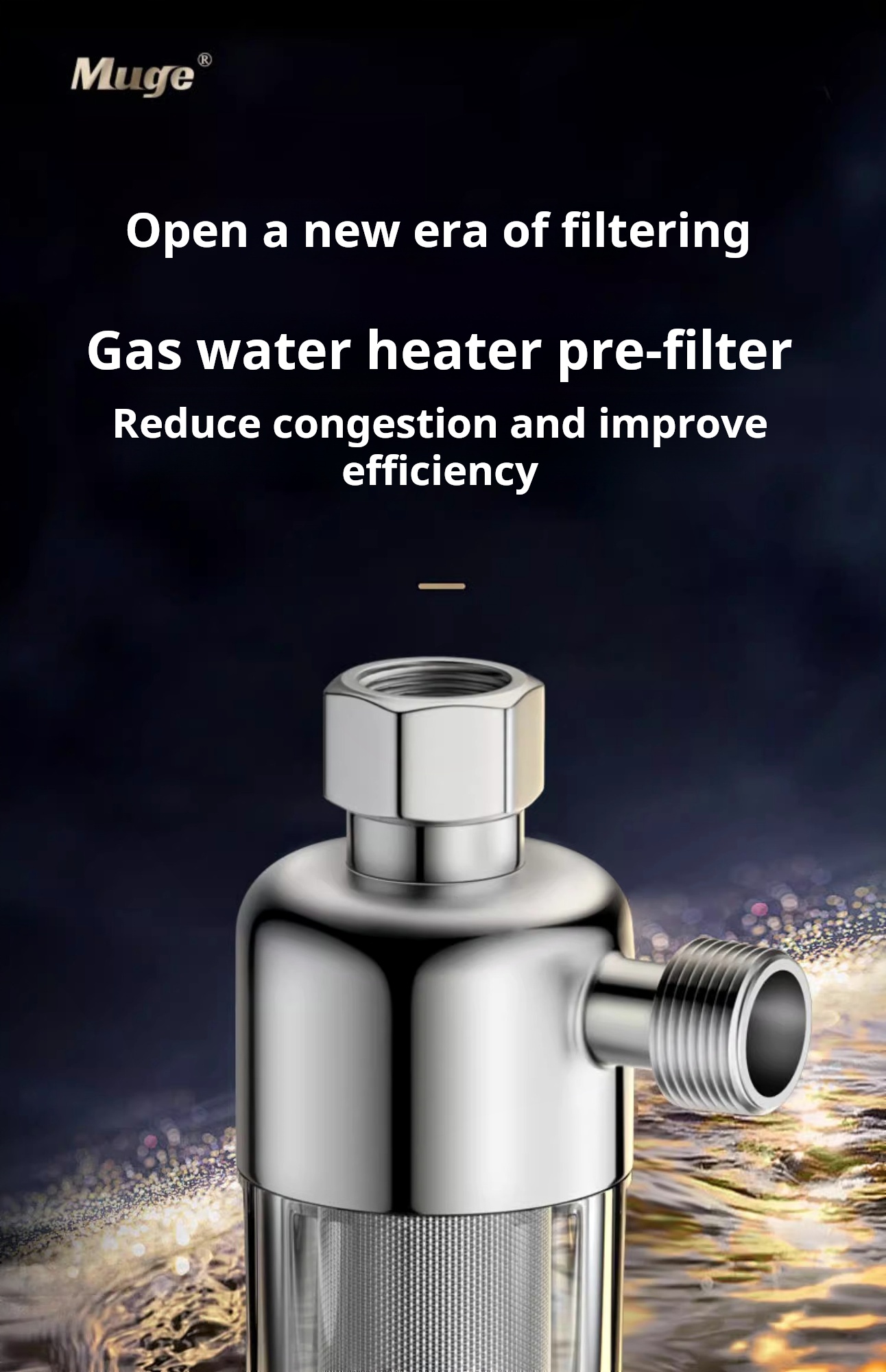 water heater filter, household shower head water inlet filter universal ...