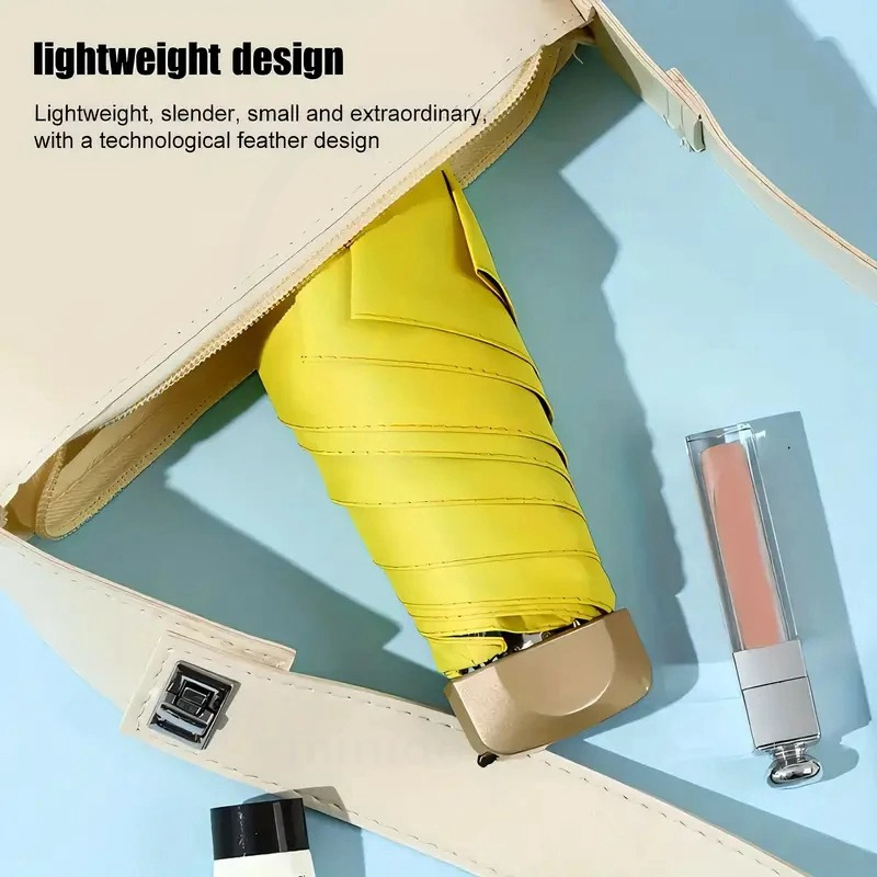 thumbnail image 2 of Small Portable Folding Umbrella For Women - Auto Open/Close, Sun UV & Rain Wind Protection, Compact Travel 2 of 9