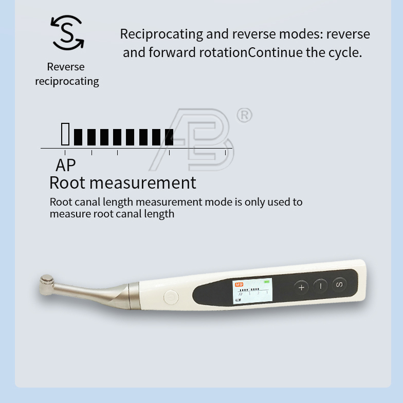 Cordless Dental Endo Motor With Built-in Apex Locator & 16:1 Contra Angle - FDA K181691