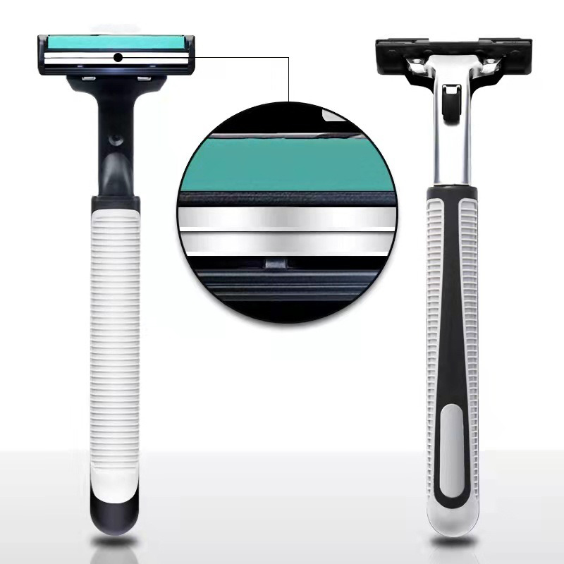 Razor & Blade Set with Wall Holder - 1 Razor + 30 Blades & Self ...
