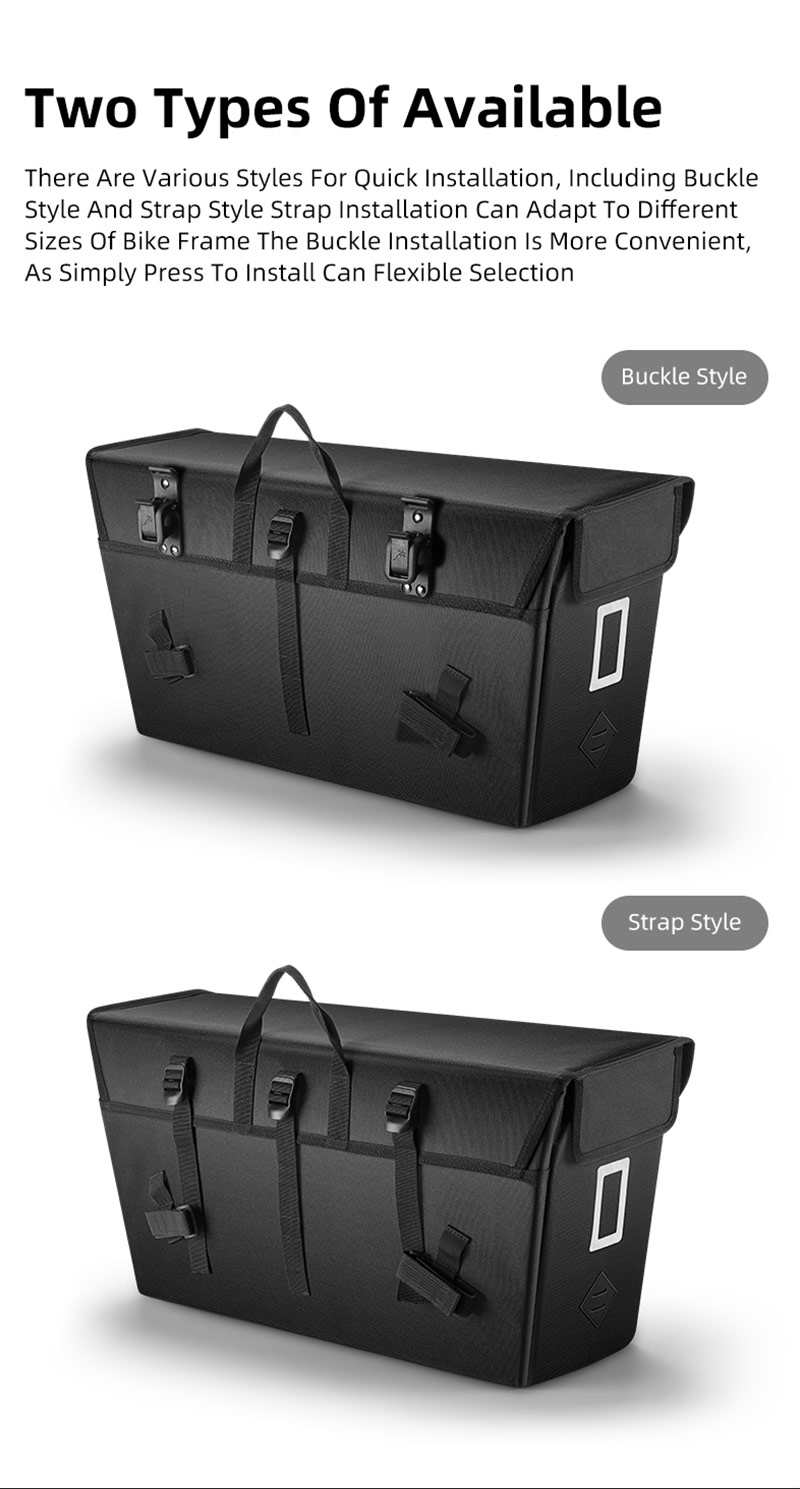 WEST BIKING 23L Large Capacity Cargo Bicycle Rack Bag Bike Pannier Trunk Bag Outdoor Cycling Pannier Bag I.294199536
