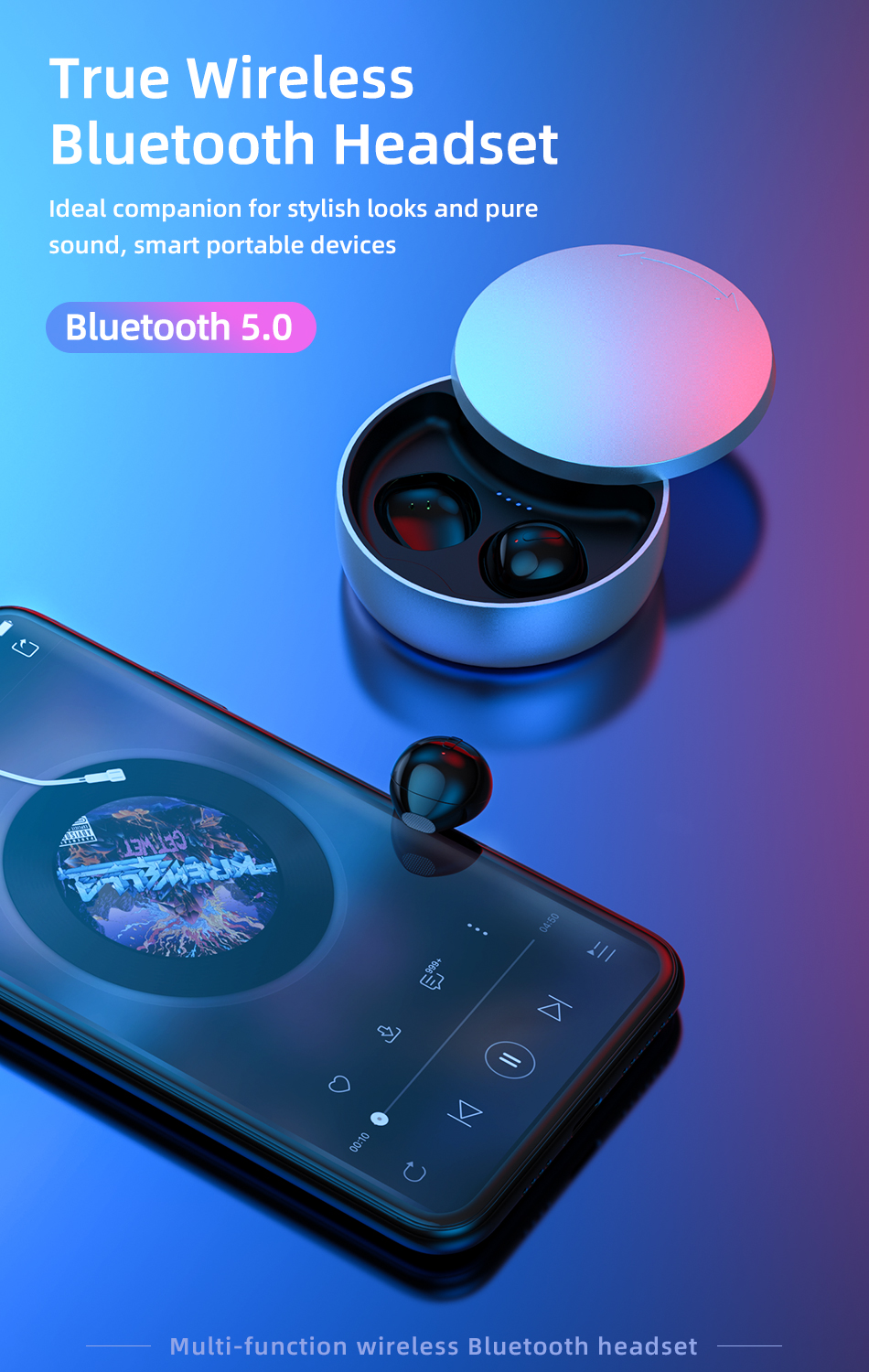 Smallest Invisible Earbuds Wireless Ear Buds Bluetooth in Ear Mini Tiny ...