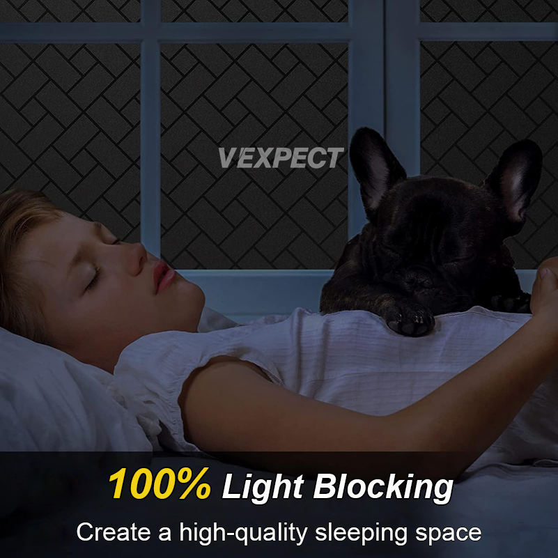 Blackout Window Film Sticker, Tinted Window Film for Home, Sun Blocking ...