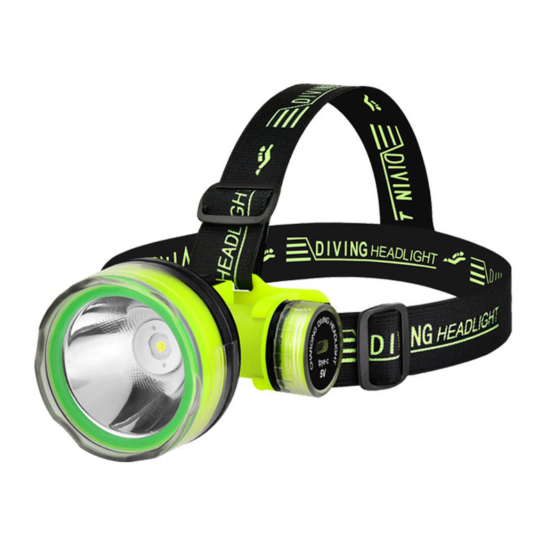 LED Diving Strong Light Headlight Waterproof Long-range Long-lasting ...
