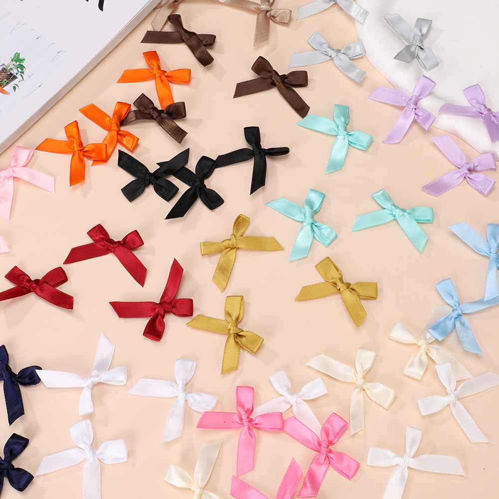 100Pcs Multi-Color Ribbon Ribbon Bow Handmade Bow DIY Gift Box Bow ...