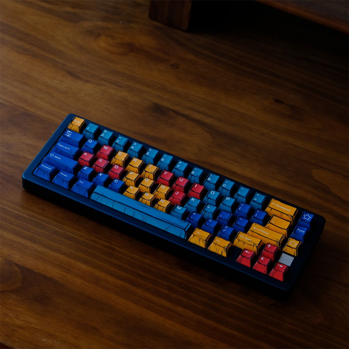 Comic Style Color Palette Keycaps PBT Dye-sub Cherry Profile Keycap ...