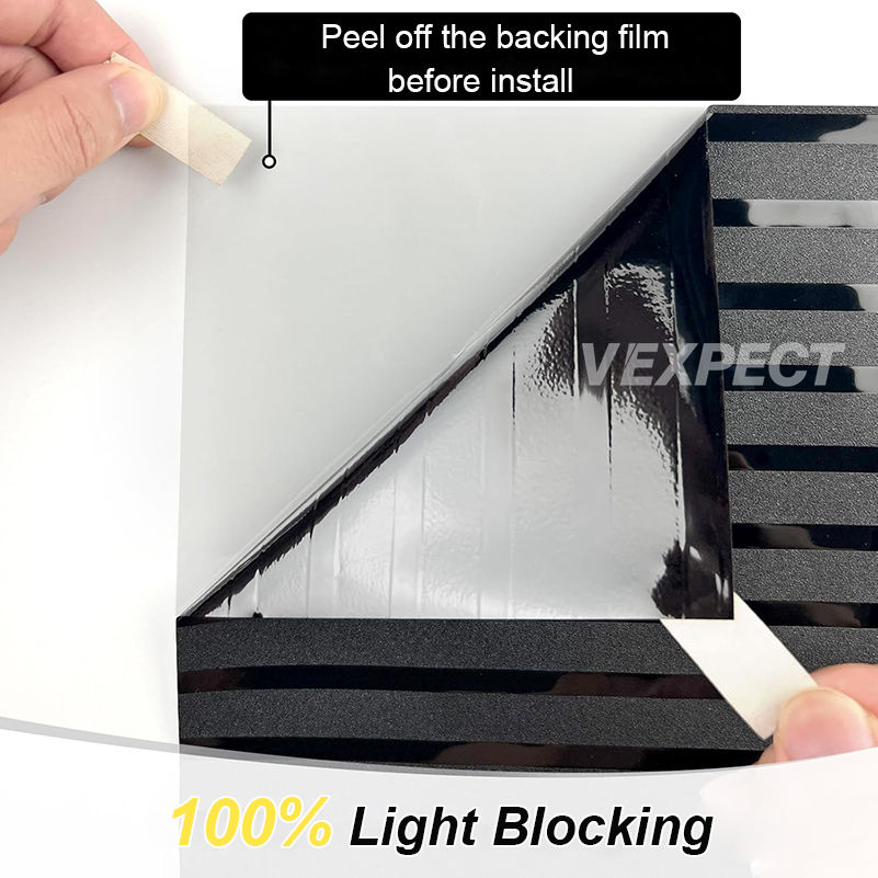 Total Blackout Window Film Sticker Stripe Frosted Glass Window Sticker ...
