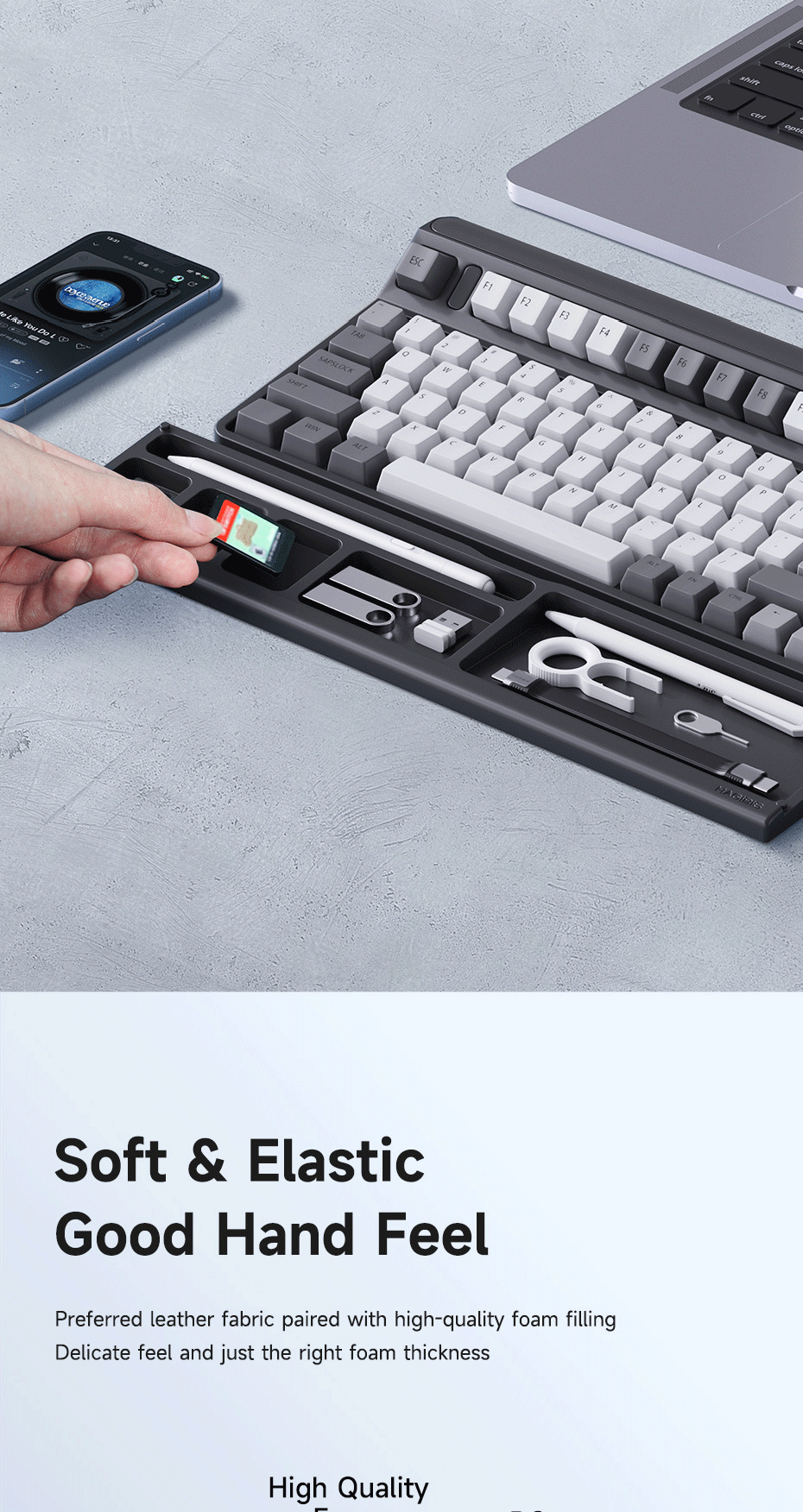 Hagibis Keyboard Wrist Rest Pad Ergonomic Soft Memory Foam Support ...