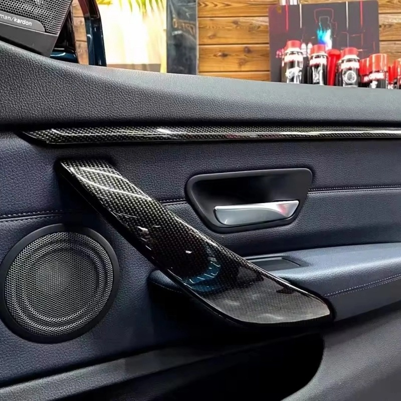 7D Carbon Fiber Car Film Interior Moulding Stickers PU Leather Gap ...