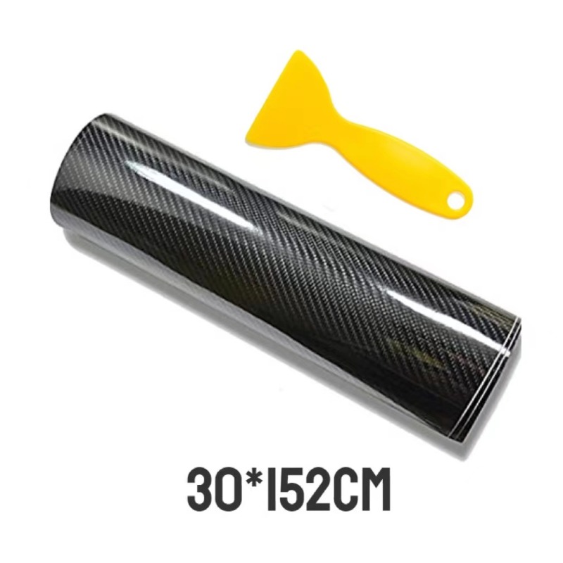 7D Carbon Fiber Car Film Interior Moulding Stickers PU Leather Gap ...