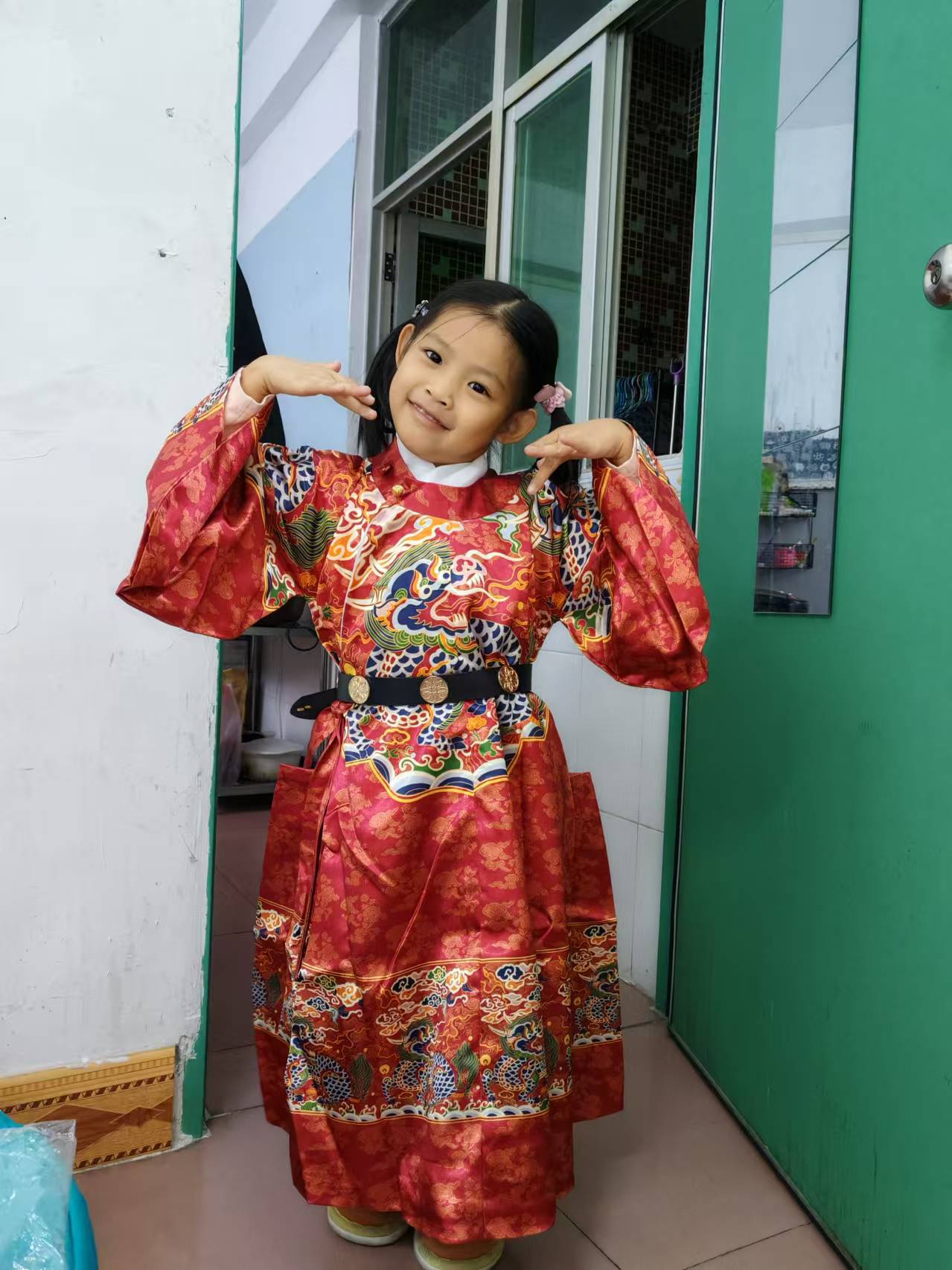 Children Hanfu Boys Round Neck Robe Toddler Flying Fish Clothes Jinyi ...