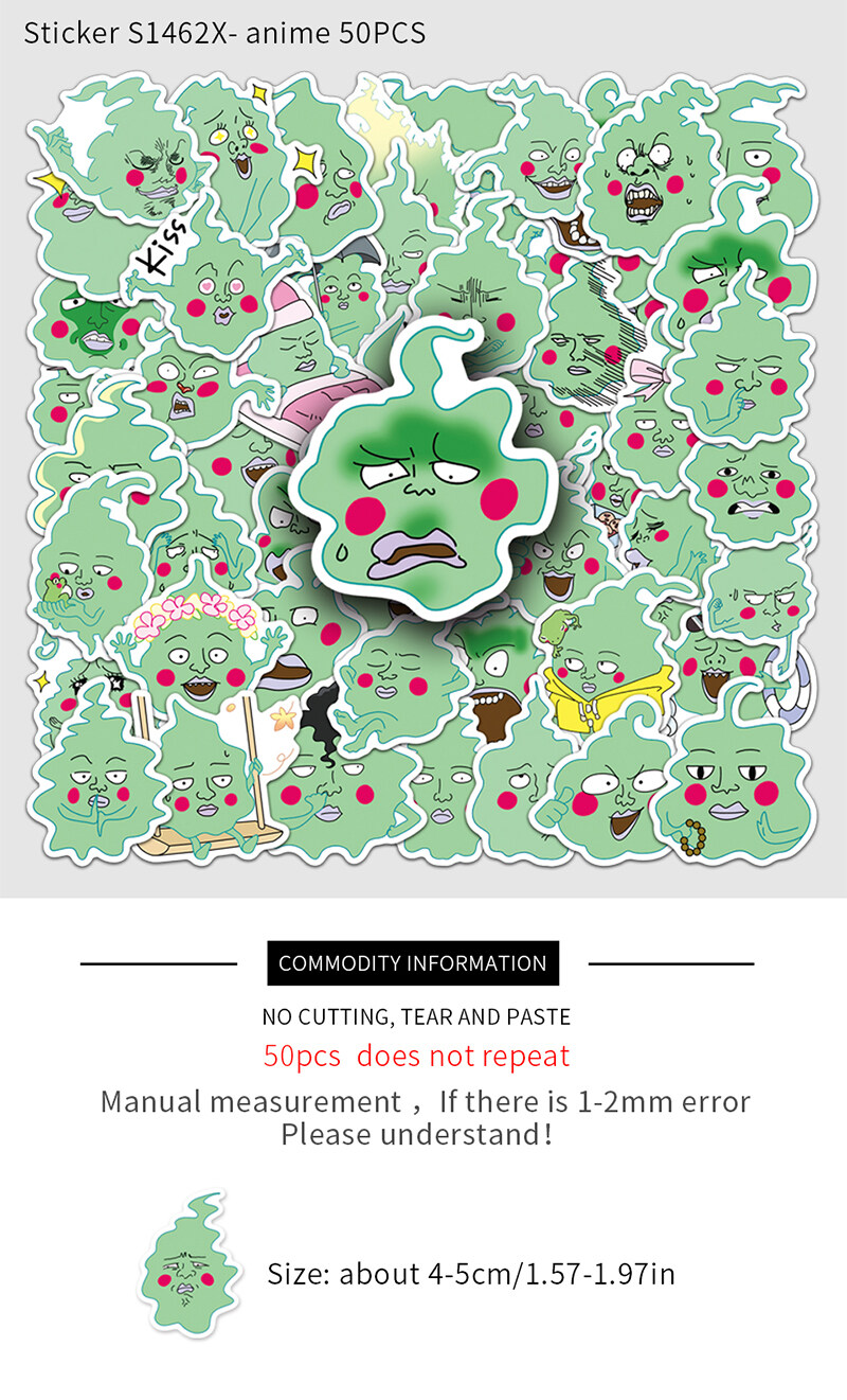 50Pcs Anime Small Dimple Sticker DIY Laptop Phone Cup Scrapbook Luggage ...