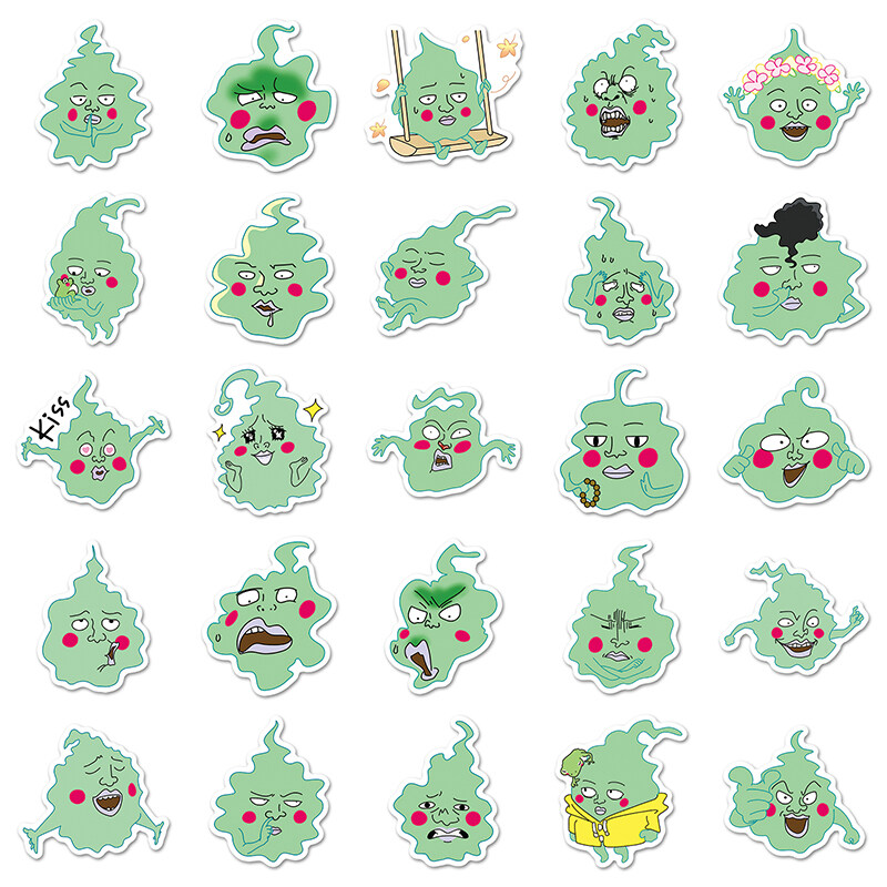 50Pcs Anime Small Dimple Sticker DIY Laptop Phone Cup Scrapbook Luggage ...