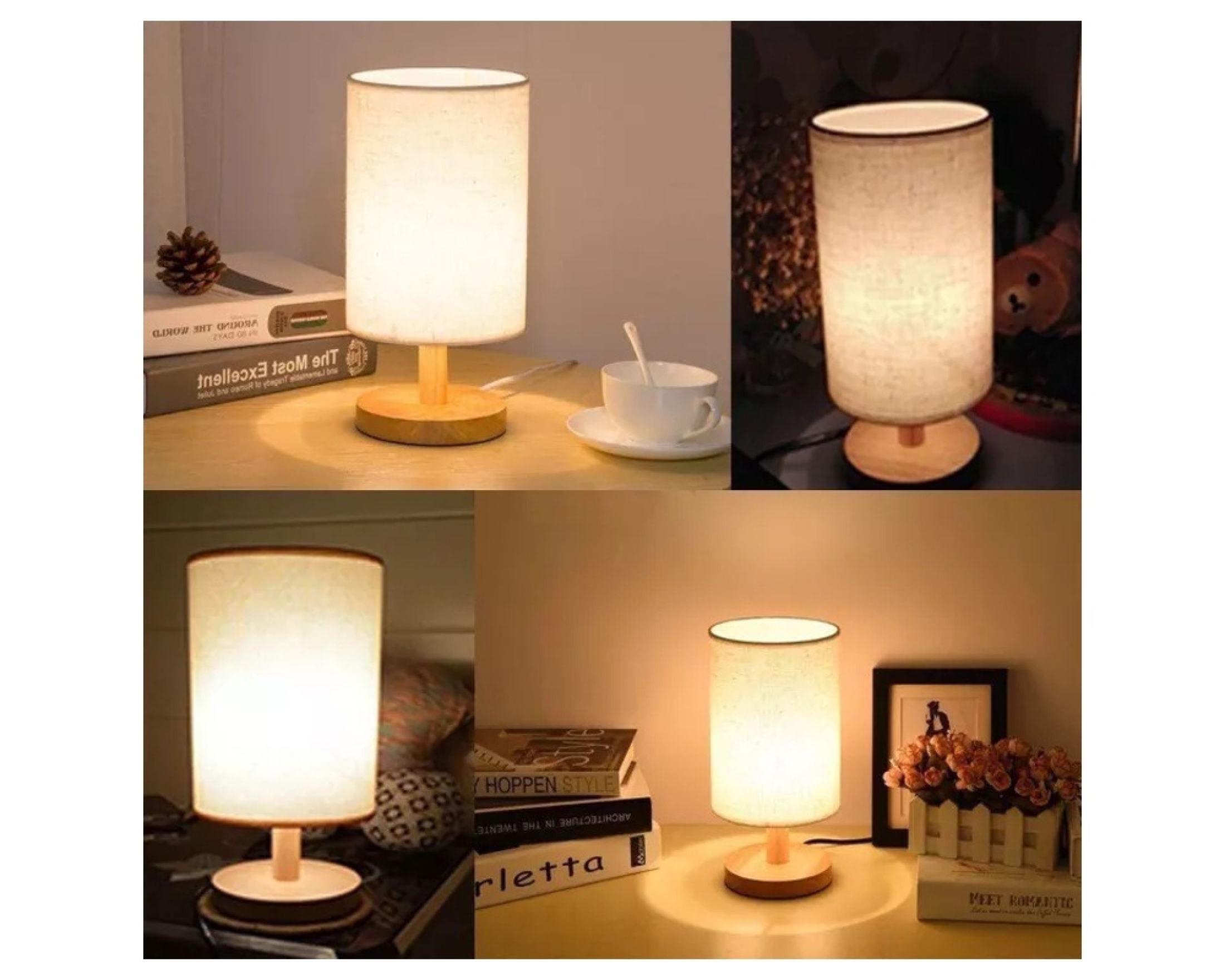 LED cloth table lamp Nordic creative table lamp bedroom bedside lamp ...