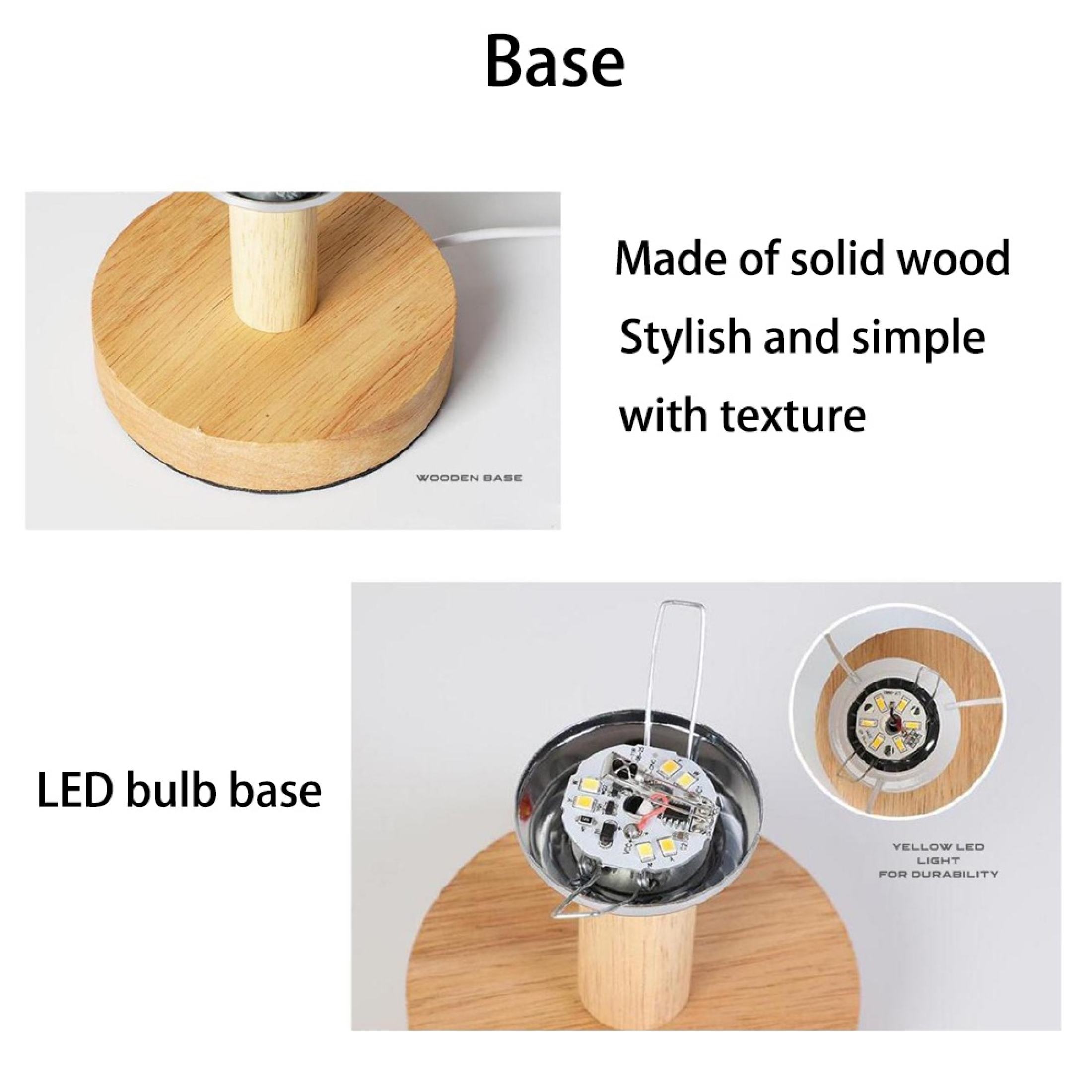 LED cloth table lamp Nordic creative table lamp bedroom bedside lamp ...